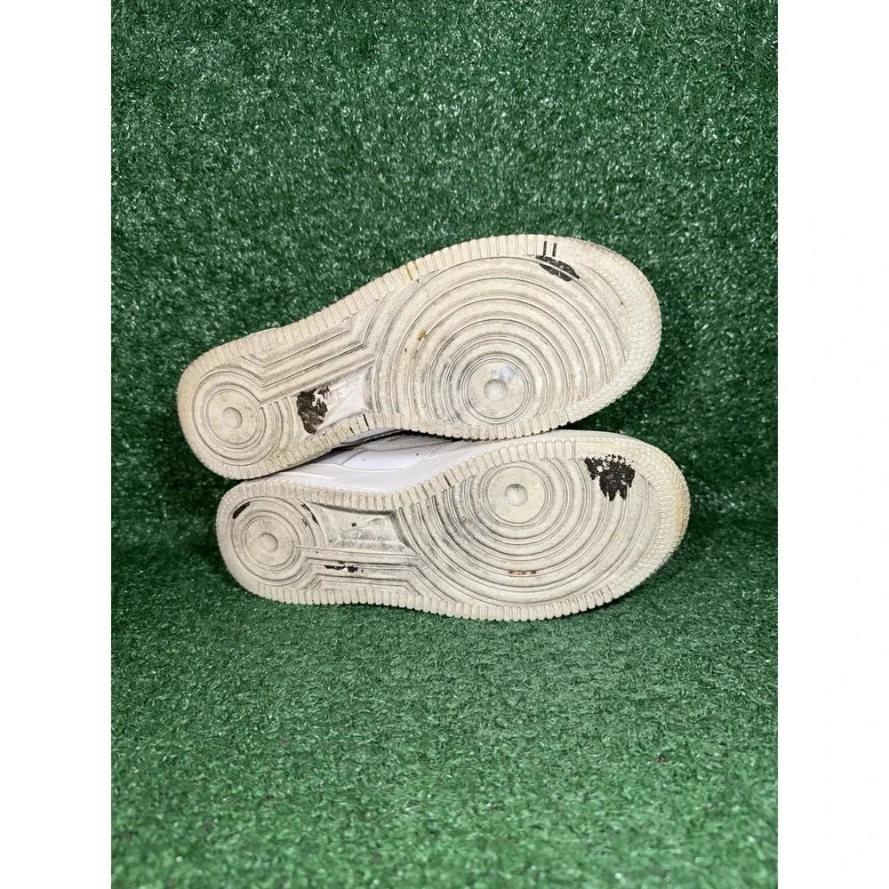Nike Air Force 1 07 Low Womens 6.5 Kids 5Y White Leather Casual Shoes 314192-117